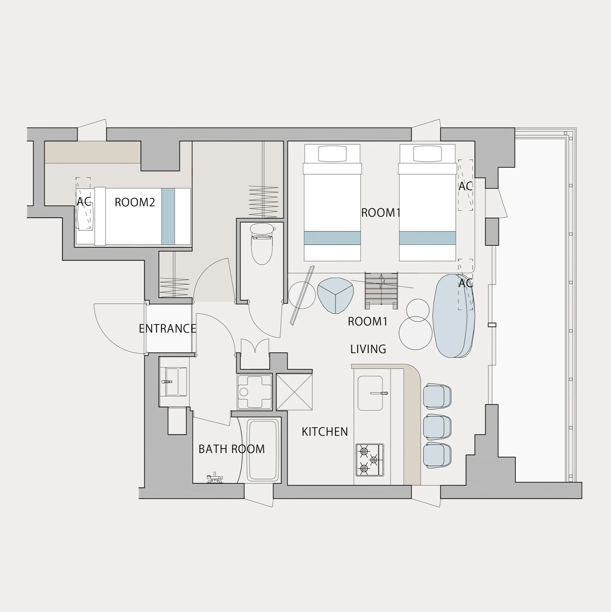 Penthouse floor plan